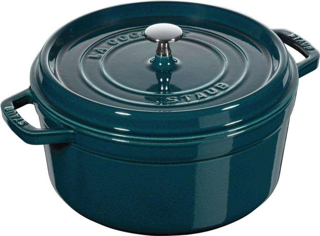Bild von Staub Bratentopf 24 cm rund la mer türkis