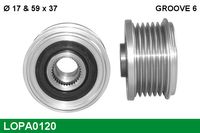 Bild von LUCAS Generatorfreilauf  59mm für LANCIA PEUGEOT FIAT CITROEN LOPA0120