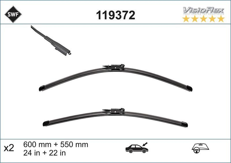 Bild von SWF Wischblatt ORIGINAL VISIOFLEX SET 119.372
