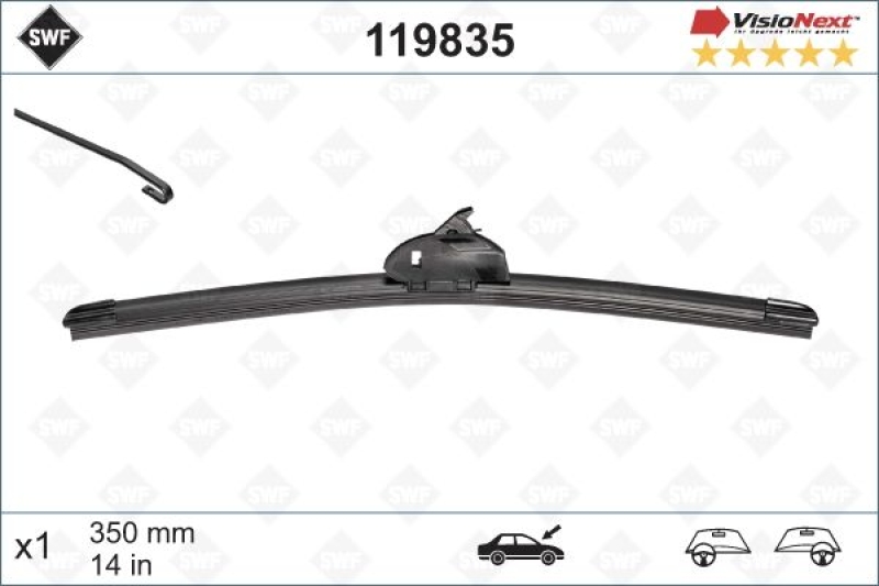Bild von SWF VISIONEXT Wischblatt mit Spoiler Chevrolet Fiat Honda Mazda Suzuki Toyota