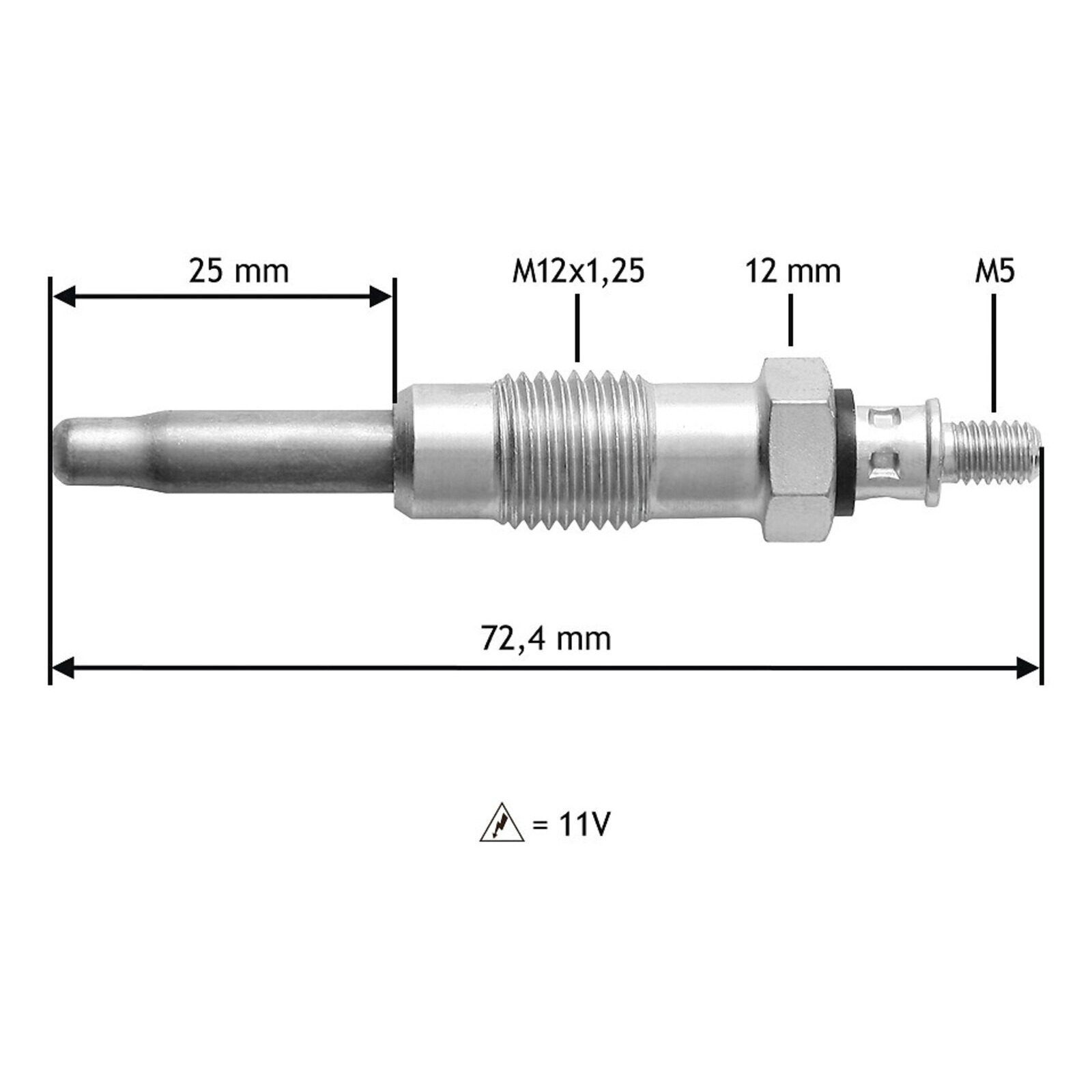 Bild von VALEO Glühkerze 11V für SUZUKI VW PEUGEOT JEEP LAND ROVER TALBOT IVECO VOLVO NISSAN ISUZU MAHINDRA RENAULT TRUCKS FIAT CITROËN VAUXHALL FORD LDV INNOC