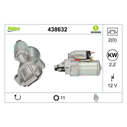 Bild von VALEO Starter VALEO ORIGINS NEW OE TECHNOLOGIE 438632