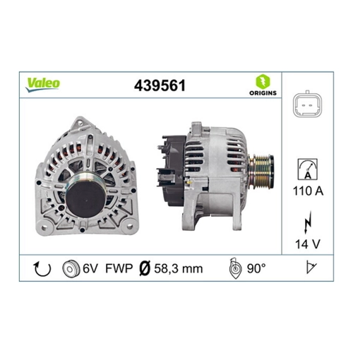 Bild von VALEO 439561 Lichtmaschine für Renault und Dacia