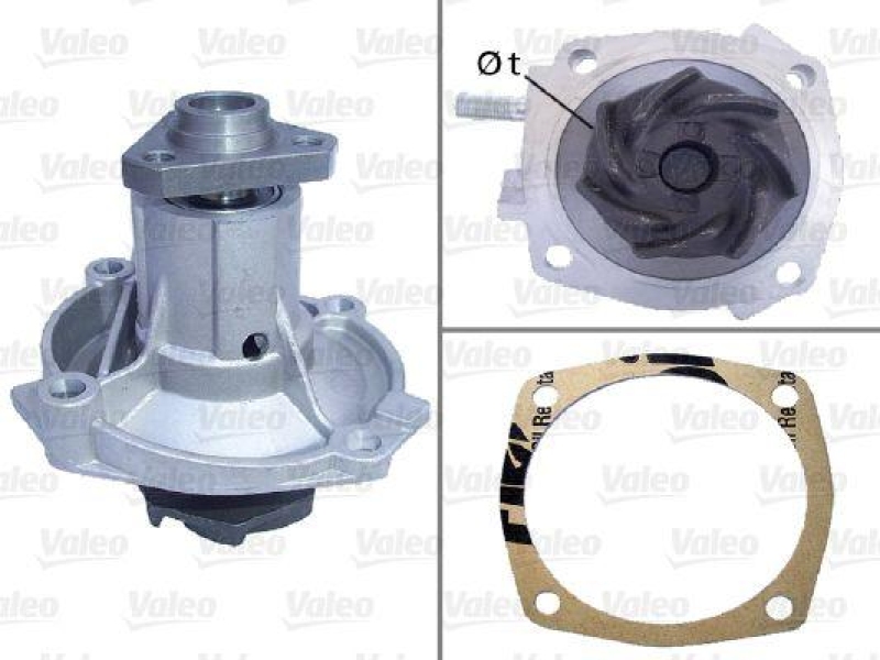 Bild von VALEO 506148 Wasserpumpe ohne Riemenscheibe mit Dichtungen ohne Deckel LADA: Niva, 1200-1600 Limousine