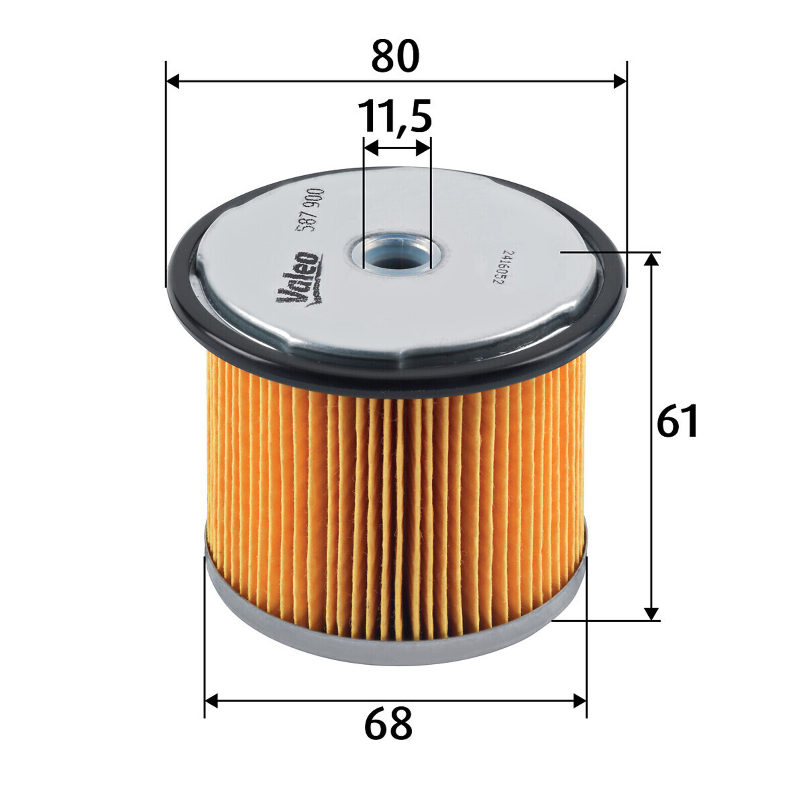Bild von VALEO Kraftstofffilter Filtereinsatz 587900 Leitungsfilter,Spritfilter FIAT,HYUNDAI,PEUGEOT,Scudo Kastenwagen (220_),Scudo Kombi (220_),ULYSSE (220)