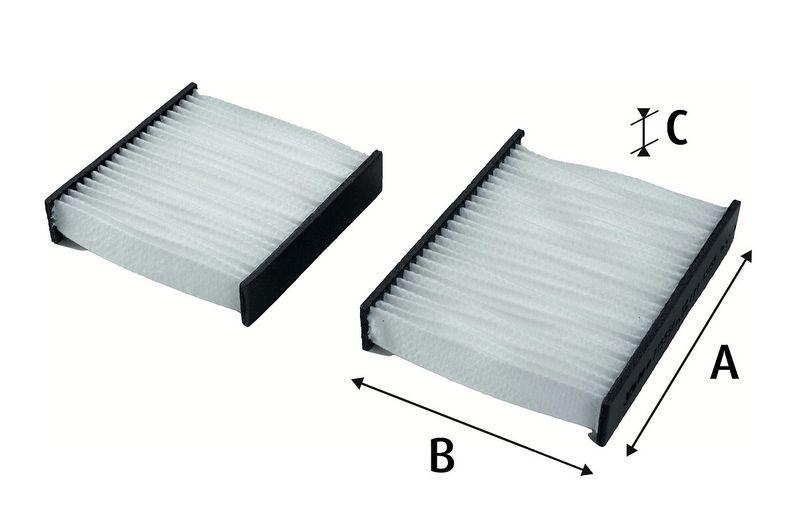 Bild von VALEO CLIMFILTER COMFORT 715556 Innenraumfilter Filter, Innenraumluft, Pollenfilter, Mikrofilter Partikelfilter 200, 200 PEUGEOT: 208 Van