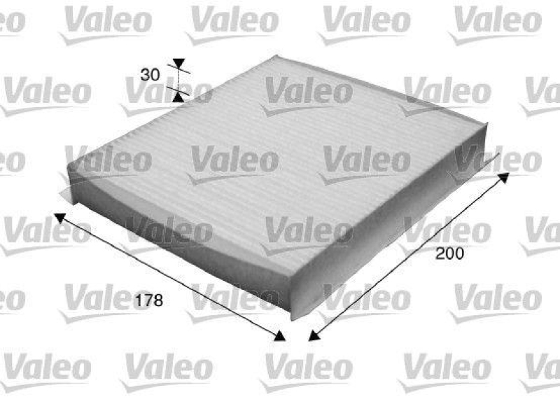 Bild von VALEO Innenraumfilter Partikelfilter 715616 Filter, Innenraumluft,Pollenfilter OPEL,FIAT,PEUGEOT,COMBO Kasten/Kombi (X12),Combo Combi / Tour (X12)
