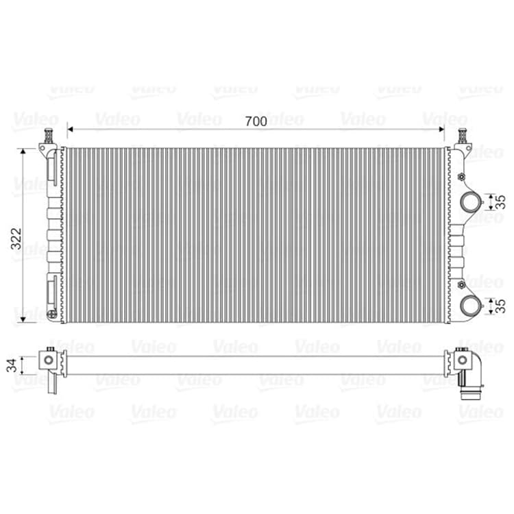 Bild von Valeo Motork?hler Fiat Doblo 119 223