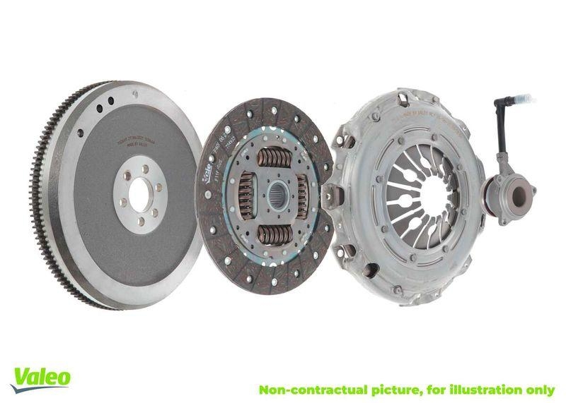 Bild von VALEO KIT4P - CONVERSION KIT (CSC) 845151 Kupplungssatz mit Einmassenschwungrad, mit Zentralausrücker mit Schraubensatz 240