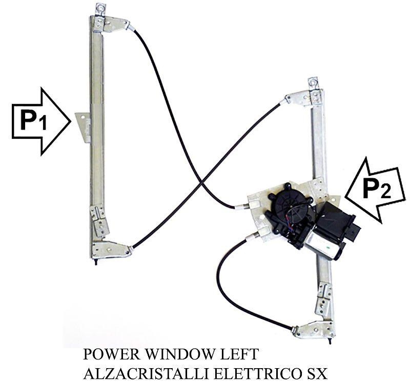 Bild von VALEO 852478 Fensterheber vorne links elektrisch mit Elektromotor für Rechtslenker mit Komfortfunktion CITROËN: C5 III Estate, C5 3
