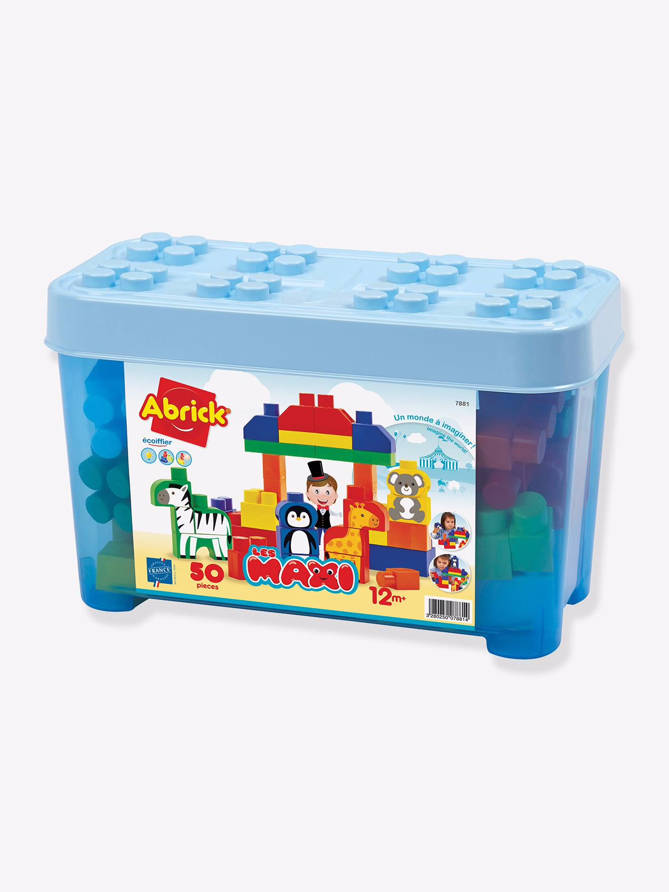 Bild von 50 Baby Klemmbausteine ABRICK Tiere der Welt ECOIFFIER