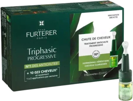 Bild von René Furterer Triphasic Progressive komplexe Pflege für chronischen Haarausfall 8x5,5 ml