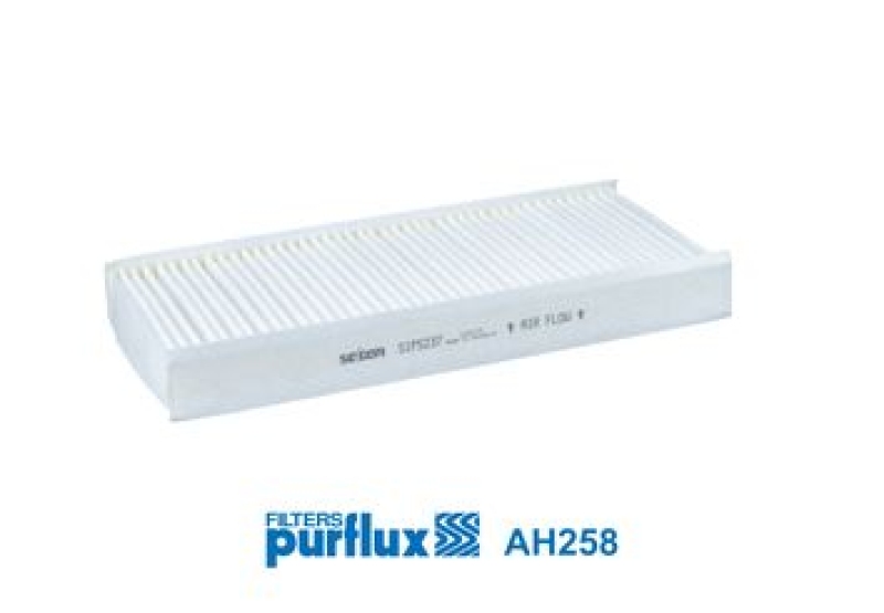 Bild von PURFLUX Innenraumfilter Pollenfilter AH258 Filter, Innenraumluft,Pollenfilter FIAT,PEUGEOT,TOYOTA,Scudo (270_, 272_),Scudo Kastenwagen (270_, 272_)