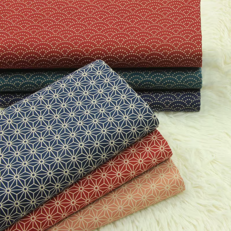 Bild von Geometrisches Schildpatt-Druck gewebe, 100% Baumwolle, hand gefertigte DIY-Patchwork, Nähtuch,