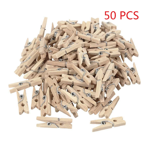 Bild von Mini Holz Clips – Ideal für Fotopräsentationen und Handwerksprojekte