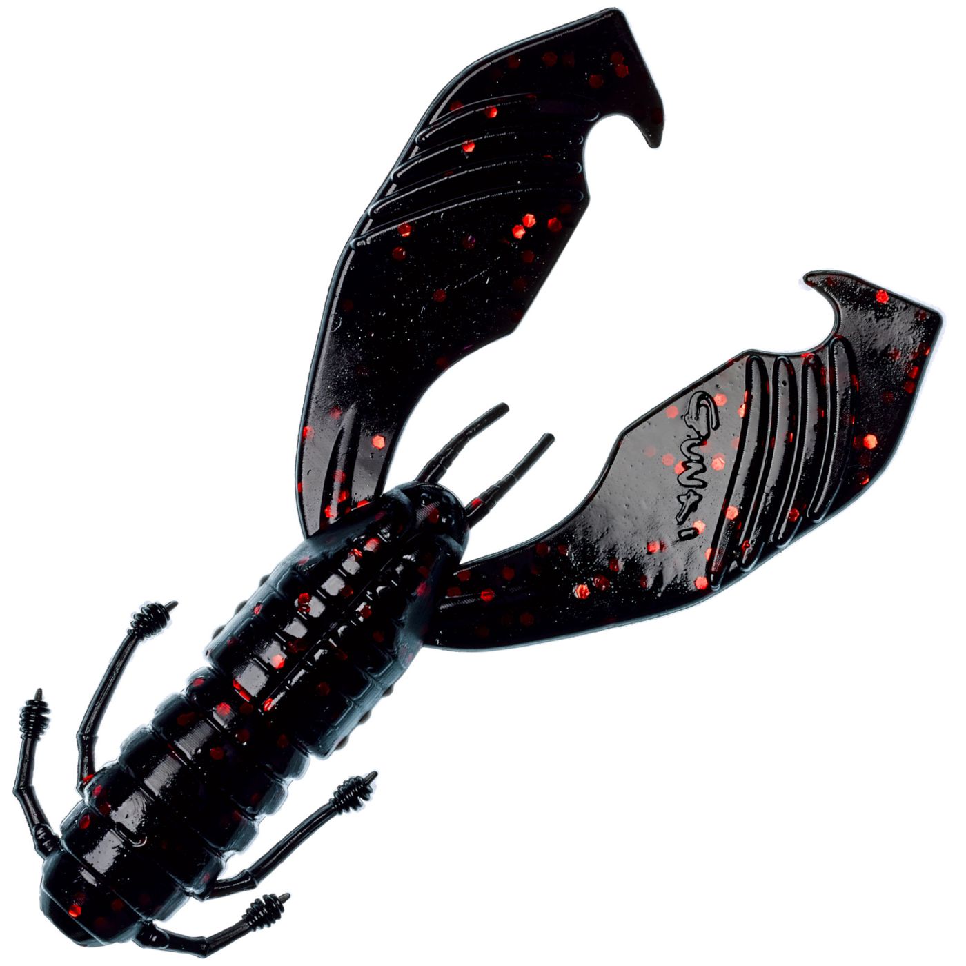 Bild von GUNKI Boogie Craw 7,5cm 4,51g Black Red Flake 10Stk.