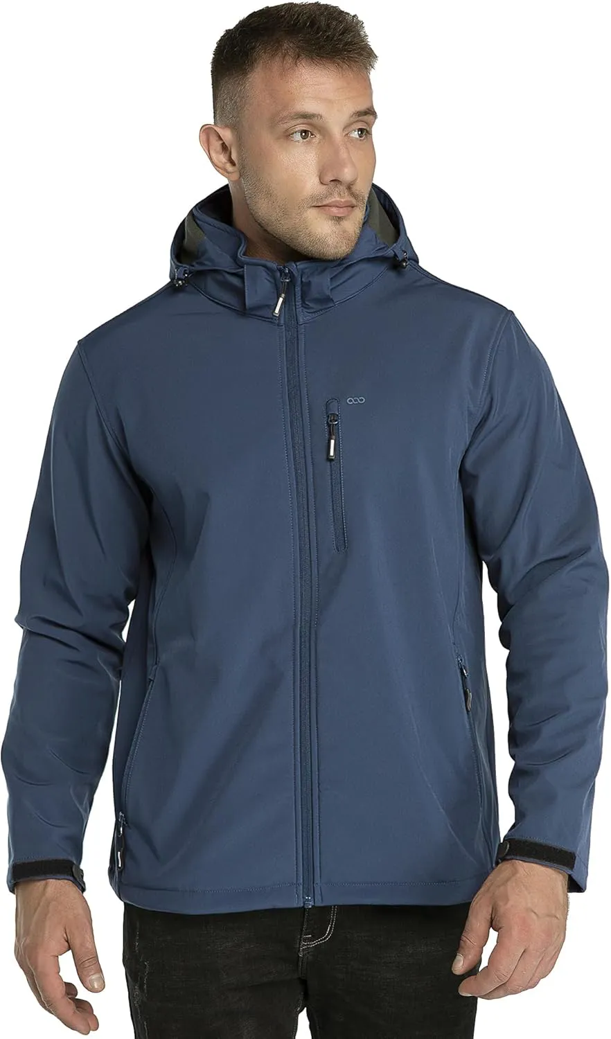 Bild von 33,000ft Herren Softshelljacke für den Winter, wasserdicht und winddicht, gefüttert für Outdoor-Aktivitäten wie Wandern und Radfahren