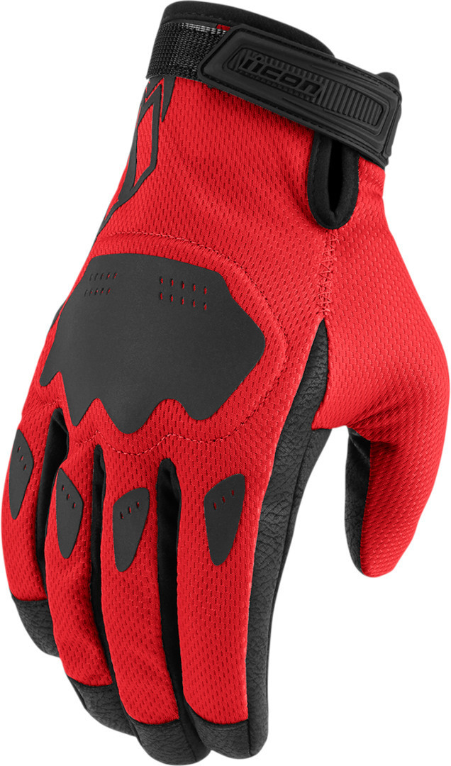 Bild von Icon Hooligan Motorrad Handschuhe, rot, Größe 2XL für Männer