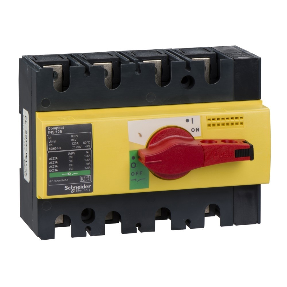 Bild von Schneider Electric, Systemstromversorgung, Lastrennschalter INS125 4p Interpact 28927