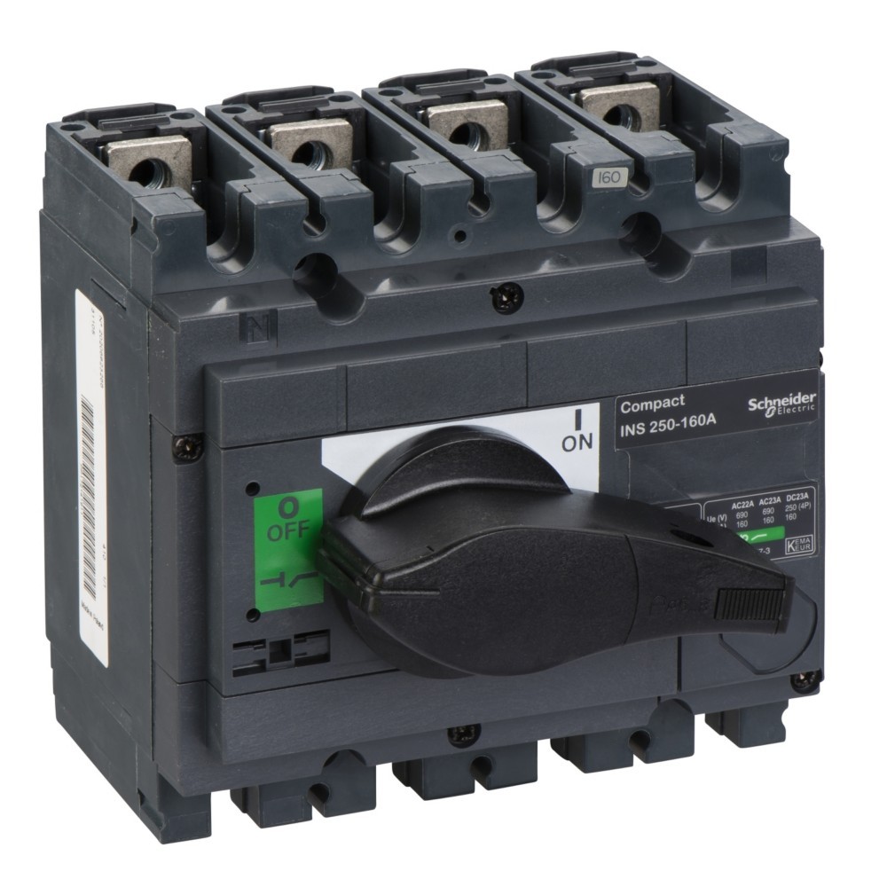 Bild von Schneider Electric, Systemstromversorgung, 31105 Lasttrennschalter 160 A 250 V/DC, 690 V/AC 1 St