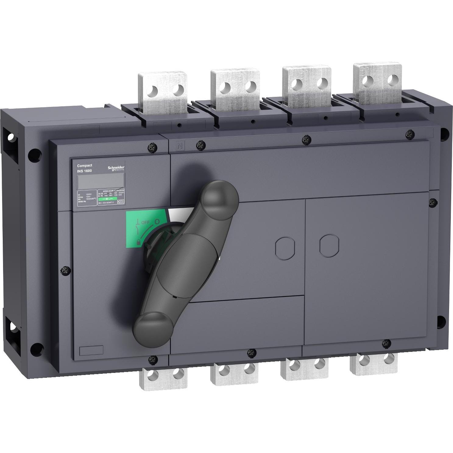 Bild von Schneider Electric, Systemstromversorgung, Lasttrennschalter 31343 Ins630B 4p m.schwarzem Drehantrieb
