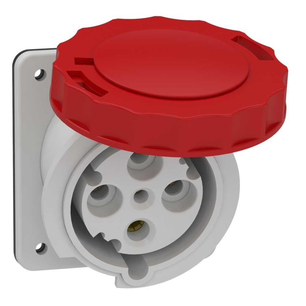 Bild von Schneider Electric, Steckdose, SE 81282 Anbausteckdose Ip67 63A 400V 4P