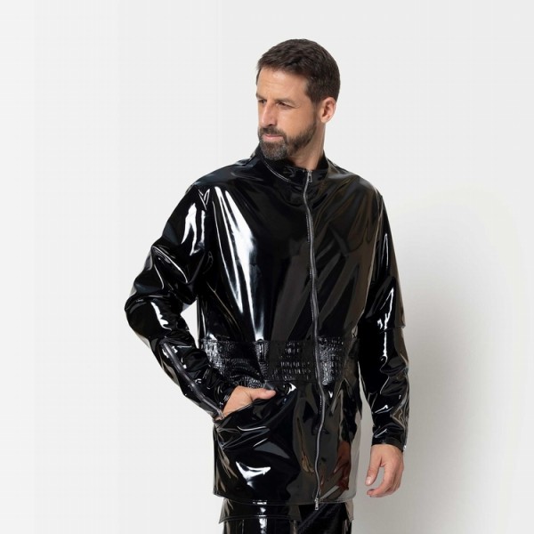Bild von Oversized Jacke aus Lack