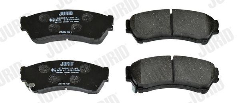 Bild von JURID 572628J Bremsbelagsatz Bremsbeläge, Bremsklötze, Bremssteine mit akustischer Verschleißwarnung ohne Zubehör MAZDA: 6 Estate, 6 Saloon