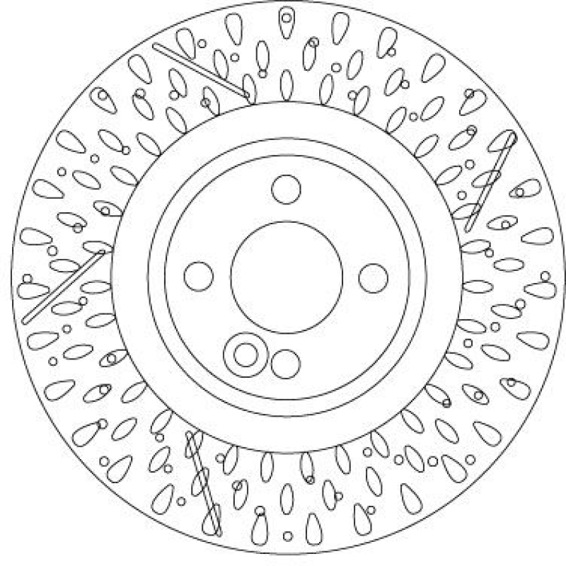 Bild von TRW DF6930S Bremsscheibe Bremsscheiben, Scheibenbremsen 316 22 4 geschlitzt/gelocht lackiert hochgekohlt MINI: Hatchback, Convertible, Clubman