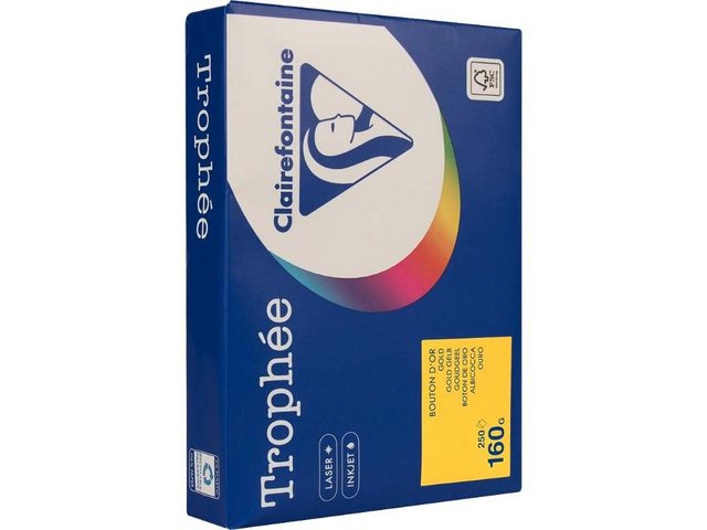 Bild von CLAIREFONTAINE Kopierpapier Clairfontaine Farbiges Kopierpapier 'Trophee' 160