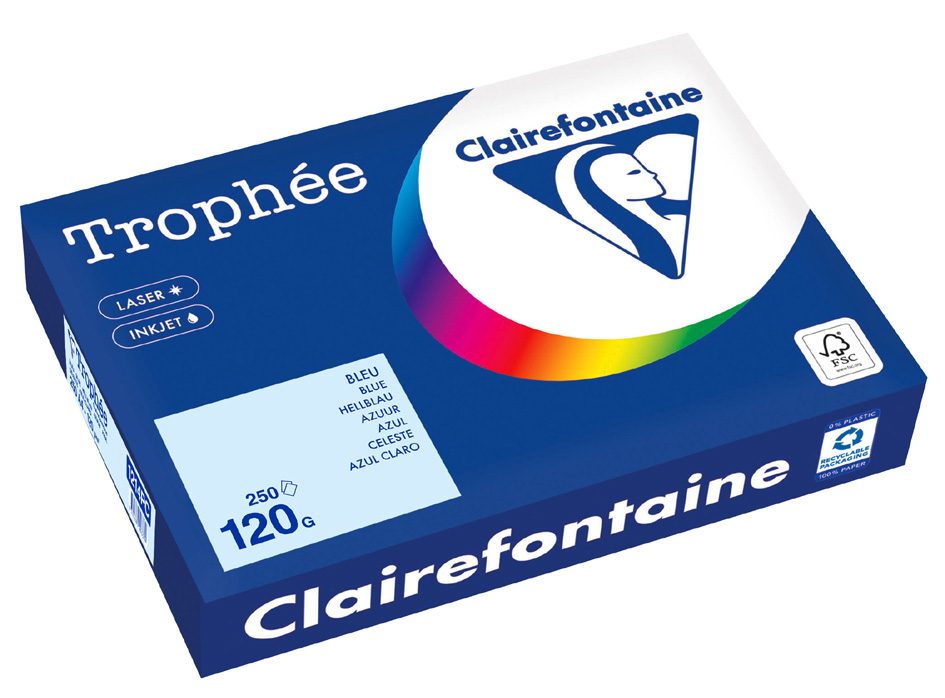 Bild von 5 x Clairefontaine Kopierpapier Trophee A4 120g/qm VE=250 Blatt lila