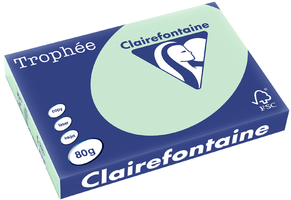 Bild von Clairalfa, Kopierpapier, Multifunktionspapier Troph‚e, A3, kirschrot (80 g/m², 500 x, A3)