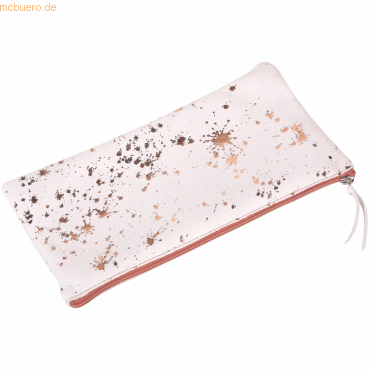 Bild von 4 x Clairefontaine Schlampermäppchen Cosmicuir Leder flach 22x11cm cop