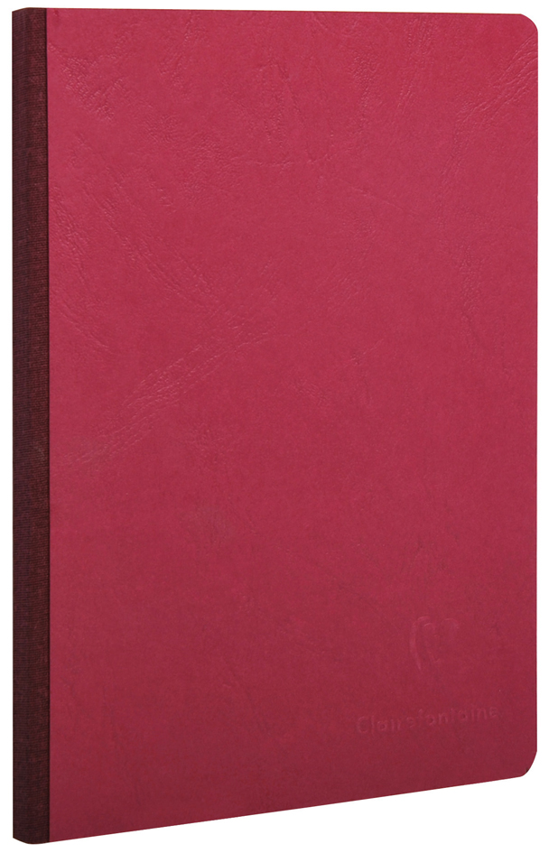 Bild von CLAIREFONTAINE Notizbuch Notizbuch A5 AgeBag Leinenoptik blanko 96 Blatt rot