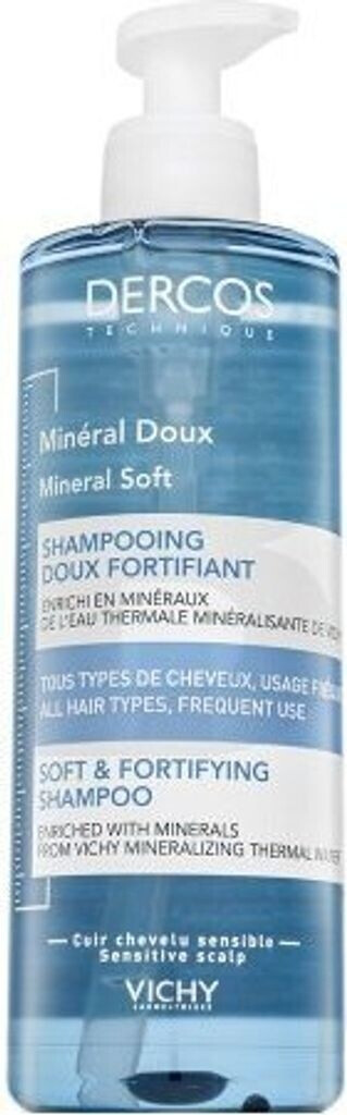 Bild von Vichy, Shampoo, Dercos Mineralshampoo Mild Und Kräftigend (400 ml, Flüssiges Shampoo)