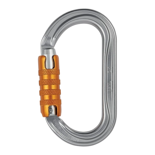Bild von Petzl Ovalkarabiner OK Triact-Lock silberfarben