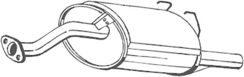 Bild von BOSAL Endschalldämpfer  für HONDA 18030SR2J40 18031SR2506 18307SR2J42 163-729