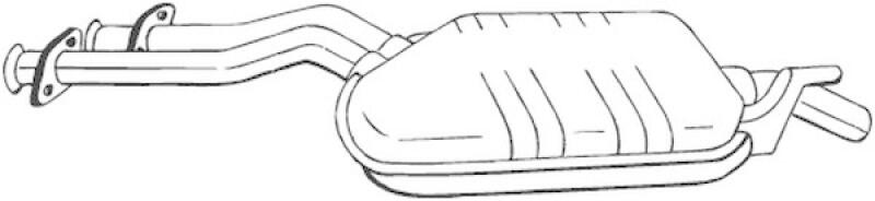 Bild von BOSAL Mittelschalldämpfer  für MERCEDES-BENZ 1244911300 1244902015 175-291