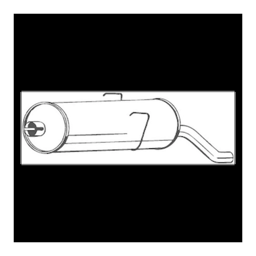 Bild von BOSAL Endschalldämpfer 190-759 für PEUGEOT