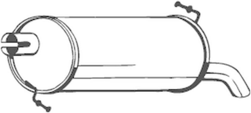 Bild von BOSAL Endschalldämpfer  für VW FORD 7411720 1206022 7M0253609H 233-509