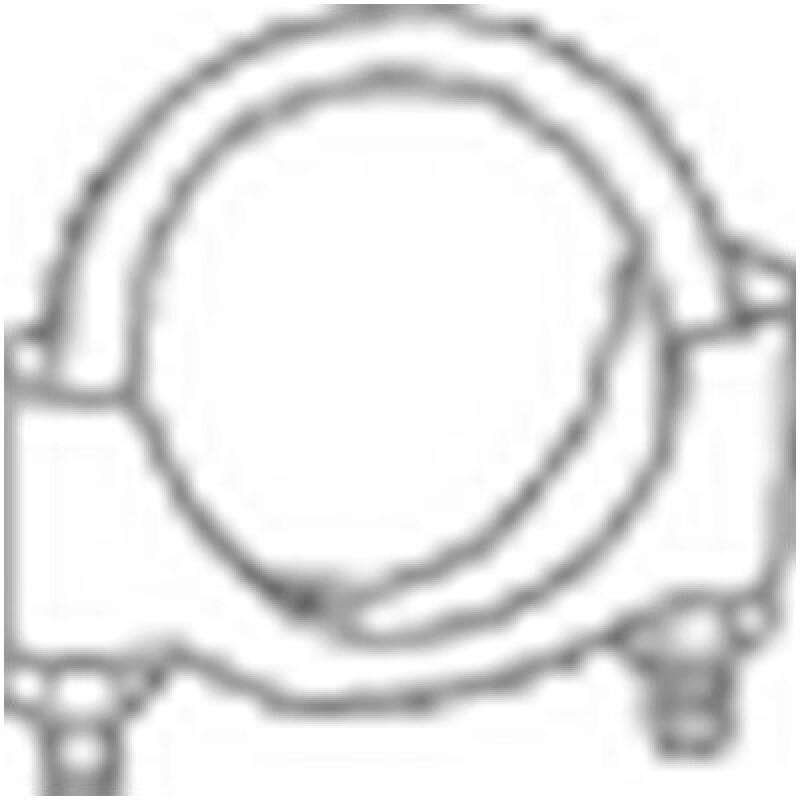 Bild von BOSAL Klemmstück, Abgasanlage Universal Ø38mm 38mm für FIAT FORD OPEL 1096816 1608192 7676257 250-238