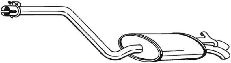 Bild von BOSAL 282-333 Endschalldämpfer Endtopf, Auspuff Endtopf, Nachschalldämpfer MERCEDES-BENZ: 190