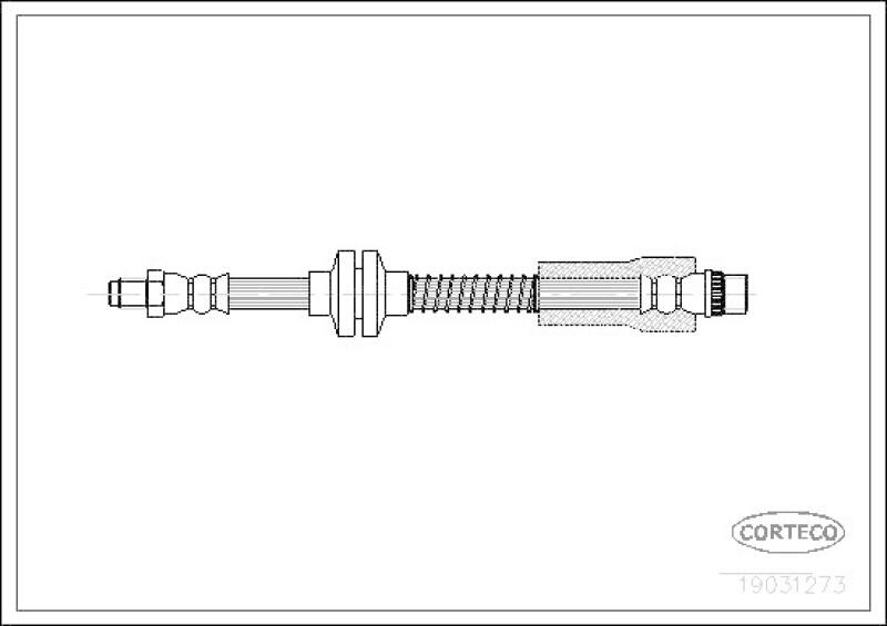 Bild von CORTECO 19031273 Bremsschläuche Bremsschlauch Vorderachse 455