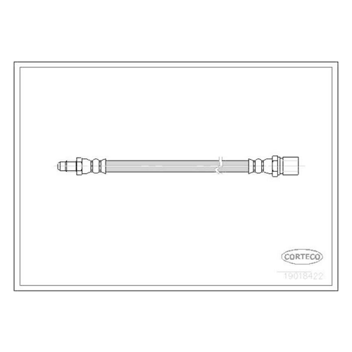 Bild von CORTECO 19018422 Bremsschläuche für Hinterachse
