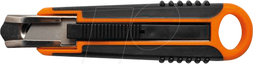 Bild von Fiskars Sicherheits-Cuttermesser, 18 mm, Schwarz/Orange, 1004683