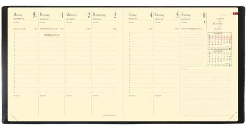 Bild von Quo Vadis, Agenda, Ersatz Executif Pr.DE cm 2021 QV905003 1W/2S, 16x16cm (A6, Deutsch)