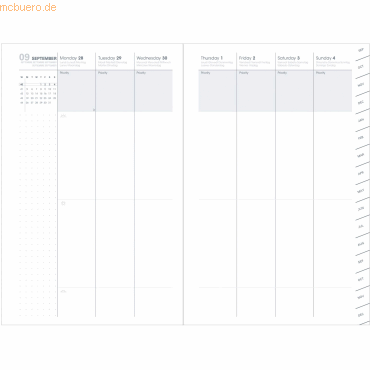Bild von Quo Vadis Buchkalender Buchkalender Plan Week Ersatzeinlage 16x24cm 2025