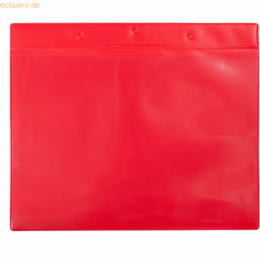 Bild von Tarifold, Informationsschild, Kennzeichnungshülle A4 quer rot magnetisch PVC VE=10 Stück