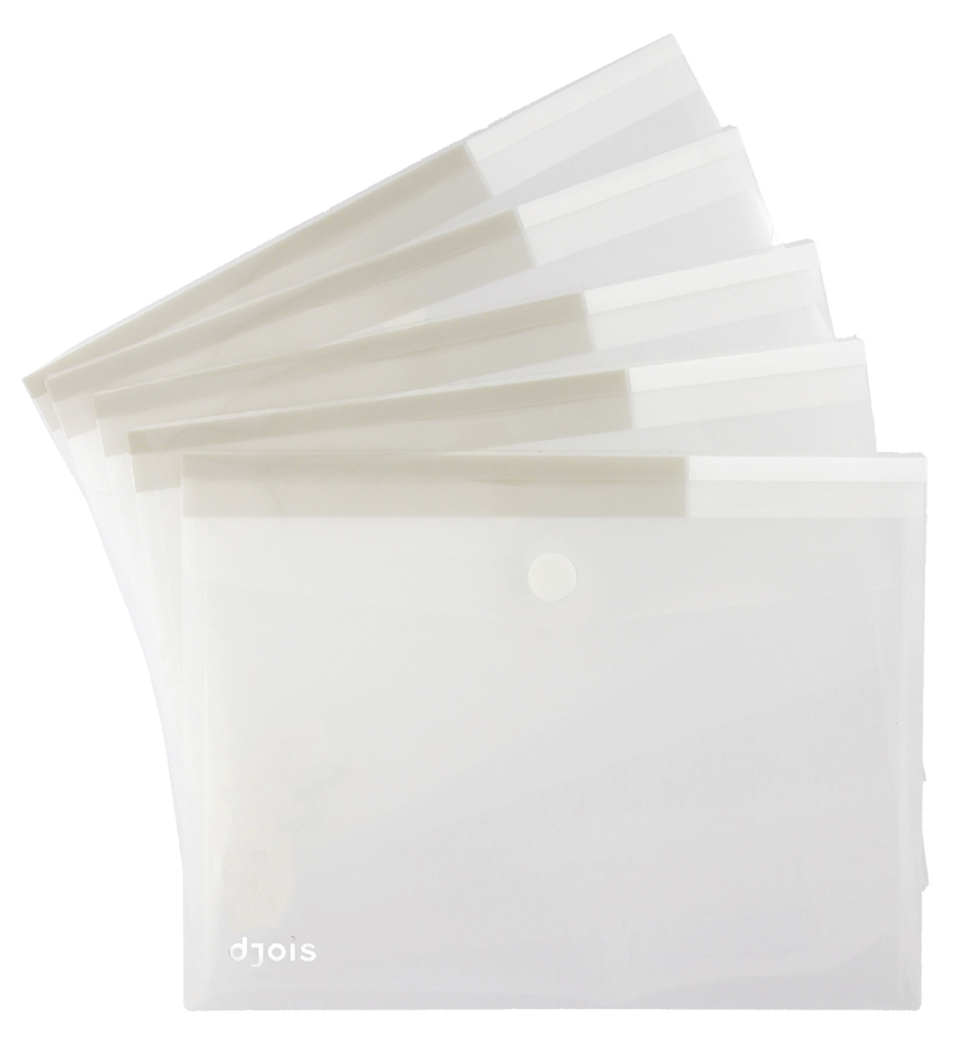 Bild von Tarifold Fächermappe Dokumententasche A4 PP Klettverschluss transparent 5 Stück