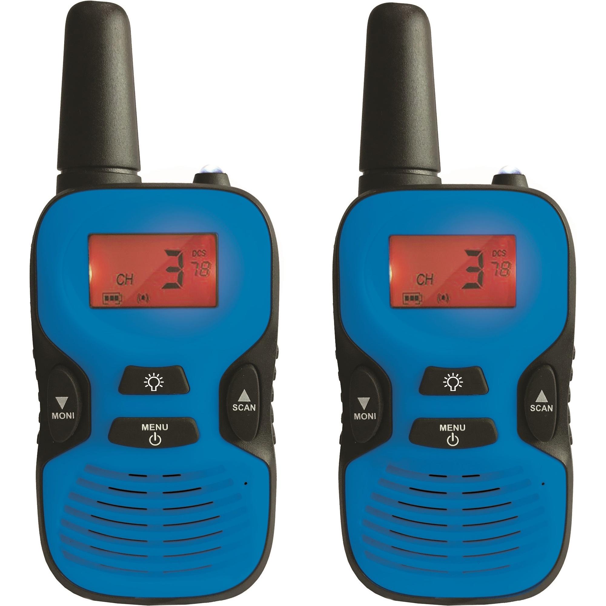 Bild von Lexibook TW43 5km Walkie-Talkies, wiederaufladbare Batterien, digitaler Sound, Indoor-und Outdoor-K (5 km), Walkie-Talkie, Blau, Schwarz